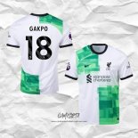 Segunda Camiseta Liverpool Jugador Gakpo 2023-2024