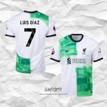 Segunda Camiseta Liverpool Jugador Luis Diaz 2023-2024