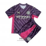 Camiseta Manchester City Portero 2023-2024 Nino Purpura