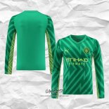 Camiseta Manchester City Portero 2023-2024 Manga Larga Verde