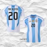 Primera Camiseta Argentina Jugador Mac Allister 2024