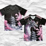 Camiseta Japon Dragon 2024-2025 Negro y Rosa Tailandia