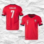 Primera Camiseta Portugal Jugador Ronaldo 2024