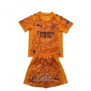 Camiseta AC Milan Portero 2025-2026 Nino Naranja