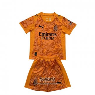 Camiseta AC Milan Portero 2025-2026 Nino Naranja