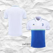 Camiseta Polo del Juventus 2022-2023 Blanco y Azul