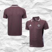 Camiseta Polo del Manchester United 2025-2026 Marron