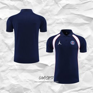 Camiseta Polo del Paris Saint-Germain Jordan 2022-2023 Azul Marino