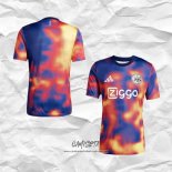 Camiseta Pre Partido del Ajax 2025-2026 Azul Naranja