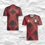 Camiseta Pre Partido del Benfica 2025-2026 Negro Rojo