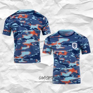 Camiseta Pre Partido del Paises Bajos 2024 Azul