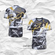 Camiseta Pre Partido del Real Madrid 2025-2026 Negro Blanco