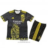 Camiseta Real Madrid Dragon 2025-2026 Nino Negro