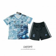Camiseta Real Madrid Dragon 2025-2026 Nino Azul