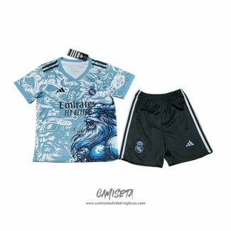 Camiseta Real Madrid Dragon 2025-2026 Nino Azul