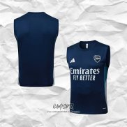 Camiseta de Entrenamiento Arsenal 2025-2026 Sin Mangas Azul Blanco