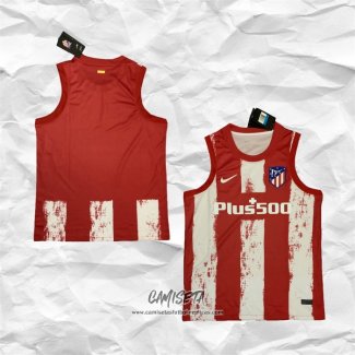 Camiseta de Entrenamiento Atletico Madrid 2021-2022 Sin Mangas Rojo