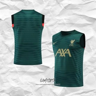 Camiseta de Entrenamiento Liverpool 2022-2023 Sin Mangas Verde