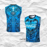 Camiseta de Entrenamiento Napoli 2025-2026 Sin Mangas Azul