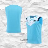 Camiseta de Entrenamiento Olympique Marsella 2022-2023 Sin Mangas Azul