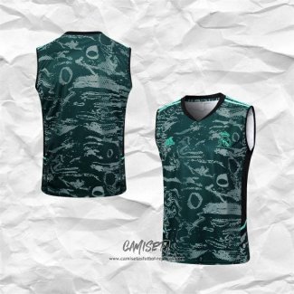 Camiseta de Entrenamiento Real Madrid 2023-2024 Sin Mangas Verde