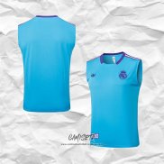 Camiseta de Entrenamiento Real Madrid 2025-2026 Sin Mangas Azul