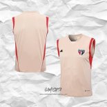 Camiseta de Entrenamiento Sao Paulo 2023-2024 Sin Mangas Amarillo