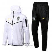 Chandal con Capucha del Brasil 2022-2023 Blanco