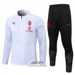 Chandal de Chaqueta del AC Milan 2023-2024 Blanco