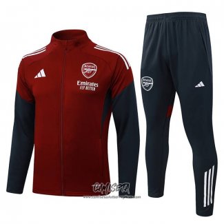 Chandal de Chaqueta del Arsenal 2025-2026 Rojo Negro