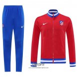 Chandal de Chaqueta del Atletico Madrid 2025-2026 Blanco Rojo