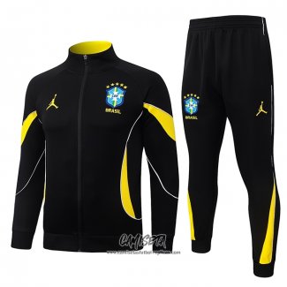 Chandal de Chaqueta del Brasil 2026-2027 Nino Amarillo Negro