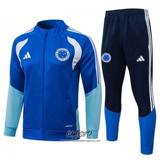 Chandal de Chaqueta del Cruzeiro 2025-2026 Nino Azul