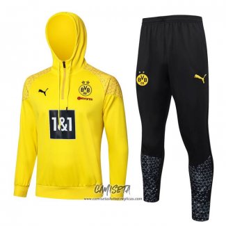 Chandal de Sudadera del Borussia Dortmund 2023-2024 Amarillo y Negro