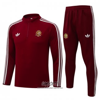 Chandal de Sudadera del Espana 2026-2027 Nino Rojo