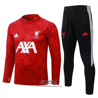 Chandal de Sudadera del Liverpool 2026-2027 Nino Rojo