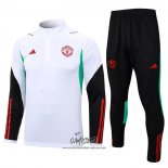 Chandal de Sudadera del Manchester United 2023-2024 Nino Blanco