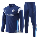 Chandal de Sudadera del Olympique Marsella 2023-2024 Azul