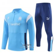 Chandal de Sudadera del Olympique Marsella 2023-2024 Azul