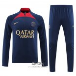 Chandal de Sudadera del Paris Saint-Germain 2023-2024 Azul