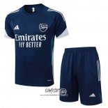 Chandal del Arsenal 2025-2026 Manga Corta Azul Gris - Pantalon Corto
