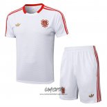 Chandal del Bayern Munich 125 Aniversario 2025-2026 Manga Corta Blanco - Pantalon Corto