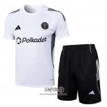 Chandal del Inter Miami 2025-2026 Manga Corta Blanco - Pantalon Corto