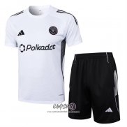 Chandal del Inter Miami 2025-2026 Manga Corta Blanco - Pantalon Corto
