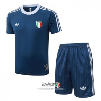 Chandal del Italia 2026-2027 Manga Corta Azul - Pantalon Corto