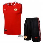 Chandal del Manchester United 2025-2026 Sin Mangas Rojo