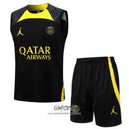 Chandal del Paris Saint-Germain Jordan 2023-2024 Sin Mangas Negro