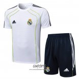 Chandal del Real Madrid 2025-2026 Manga Corta Blanco - Pantalon Corto