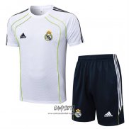Chandal del Real Madrid 2025-2026 Manga Corta Blanco - Pantalon Corto