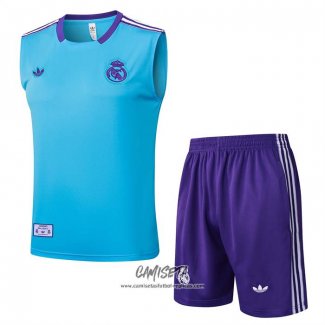 Chandal del Real Madrid 2025-2026 Sin Mangas Azul